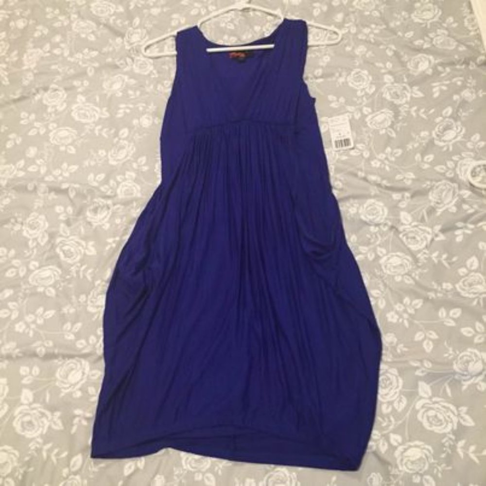 New Forever 21 Dress Blue Purple Size Small Flowing Layered